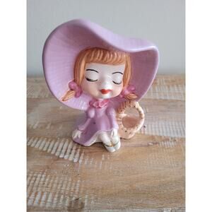 Vintage Ceramic Little Girl Vase